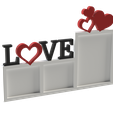 Untitled-Project-21.png Love-Inspired Triple Photo Frame 3D Model