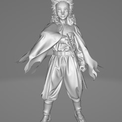 frontview.png STL-Datei Rengoku (Dämonentöter) 3D・3D-Druckvorlage zum Herunterladen