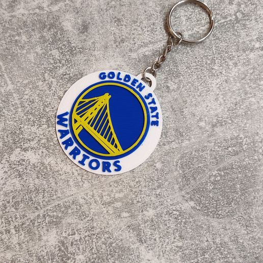Golden State Warriors Keychain NBA 3D model