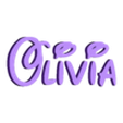 olivia.stl 50 Names with Disney letters