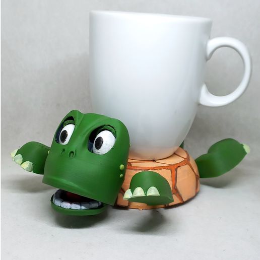 006.jpg Turtle cup holder  (No Supports needed)