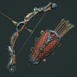 tbrender_Viewport_043.png Knight bow quiver arrow
