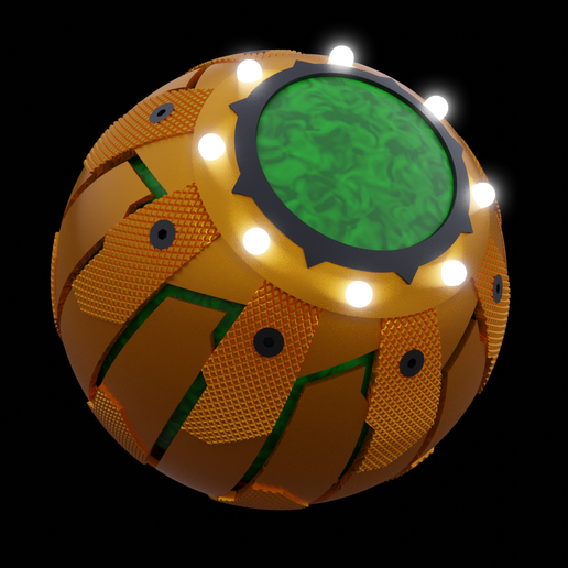 Pumpkin Bomb V2 3D model