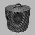 4.jpg 1/12 Scale wicker Storage STL (2 Größen) für Puppenhäuser und Miniaturprojekte (kommerzielle Lizenz)