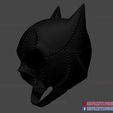catwoman_helmet_3d_print_model-04.jpg Catwoman Helmet Cosplay - Catwoman Cowl DC Comics