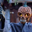 PumpkinKingWithHands.jpg Scary Pumpkin King Lantern