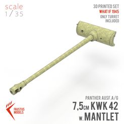 pantherpartsllll.jpg Archivo STL KWK 42 PARA PANTERA AUSF.A/G 3D-PRINT・Modelo para descargar y imprimir en 3D