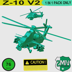 Y1.png STL-Datei Z-10M HUBSCHRAUBER (V2)・Vorlage für 3D-Druck zum herunterladen