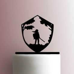JB_Legend-of-Zelda-225-A797-Cake-Topper.jpg STL file TOPPER LEGEND OF ZELDA LINK LA LEYENDA DE ZELDA LINK・3D printable model to download