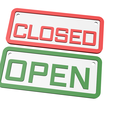 A.png OPEN CLOSED DOOR SIGN BOARD FOR 3D PRINT & CNC