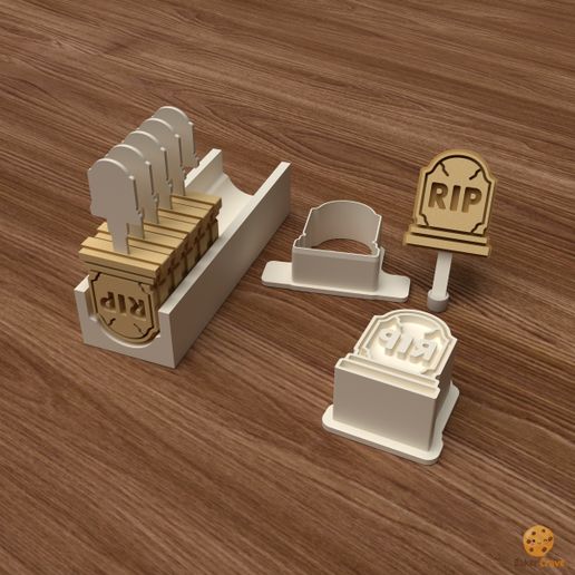 RIP Tombstone Cake Pop Mold Set