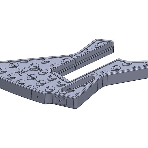 Modular Guitar Body (Explorer Alien)