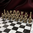 1.png Egyptian Chess Set 3D Print – Ramses, Nefertiti, Anubis, Obelisks and Mummies