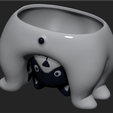 Imagen3.png Cat planter - STL for 3D Printing