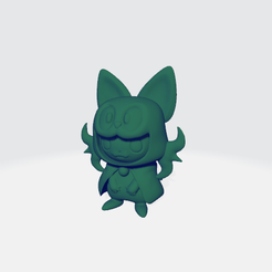 pikachu_sprigatito_1.png Файл STL Пикачу (маскировка Спригатито)・3D-печатная модель для загрузки