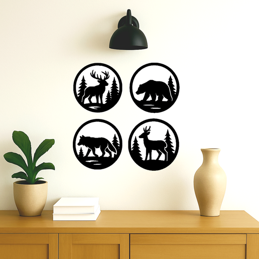 animal wall decoration 3D model