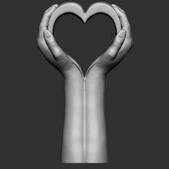 3.jpg Archivo 3D mano corazón estatua・Diseño imprimible en 3D para descargar