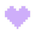 InnerTray.stl 8-bit Heart Valentine Box
