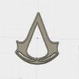 assasins-creed-v1.jpg 3D Model of Assasins Creed Logo Cookie Cutter