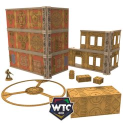 WTC-s.jpg 3D file Futuristic Latino WTC Stored Ruins, objectives and container・3D printing idea to download