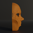 4.png Masquerade Party Face Mask - Human Face Mask 3D print model