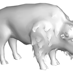 d.png Download file buffalo 3d model • 3D printable design, printablemodel