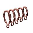 Hoop-Oval-section-Twist-triple-bail-link-size3to7-11.jpg Modelo de impressão 3D de alça dupla torcida de secção oval com laço