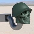 2020-10-18 16_02_07-Autodesk Fusion 360.jpg Skull Army Hitch Cover - 4 sizes - Single file or 2 color