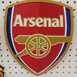 arsenal.jpg Archivo STL Escudo del Arsenal FC・Plan para descargar y imprimir en 3D