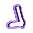 L_Ucase.stl naruto - alphabet font - cookie cutter