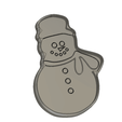 Snowman v1.png Snowman  cookie cutter