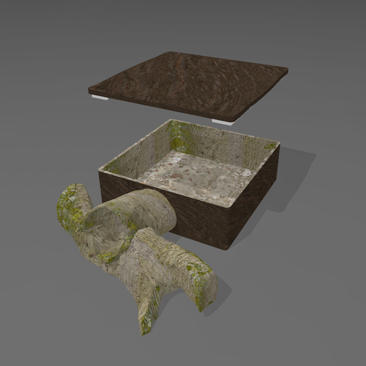 Reptile hide 3D model