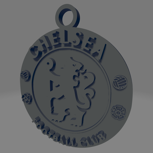 🗝️ Chelsea FC Keychain・ STL File for 3D printing・Cults