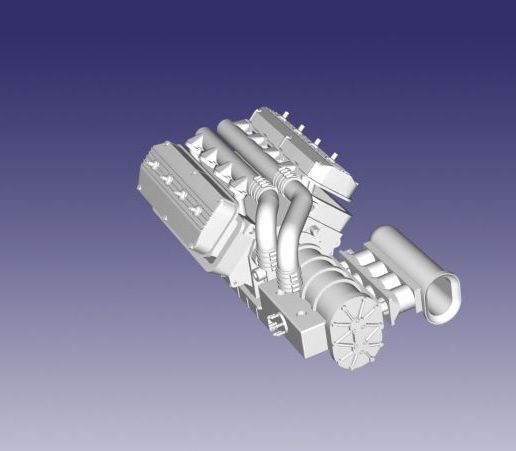 👽 392 Hemi (60s) Potvin Blower・ STL File for 3D printing・Cults
