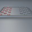 19.jpg Checkers Board Game 3D Print Model