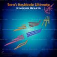 7.jpg Sora Keyblade Ultima From Kingdom Hearts - Fan Art 3D print model