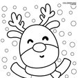 desenhos-de-natal-para-colorir-diversos-69.png Alce - Rena, Cortador pasta americana  Moose cookie cut