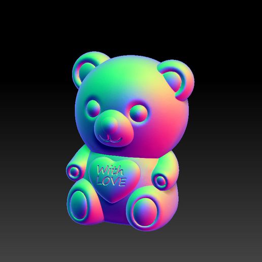 bear with love ornament 3D model