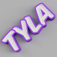LED_-_TYLA_2022-Jun-03_10-22-03PM-000_CustomizedView25203035029.jpg 3D file NAMELED TYLA - LED LAMP WITH NAME・3D printing idea to download, HStudio3D