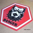 cabeza-perro-cartel-letrero-rotulo-impresion3d-peligro-animal.jpg Beware of Dog, poster, sign, sign, logo, print3d, animal, dangerous, protection