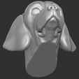 19.jpg Puppy of Pointer dog head for 3D printing
