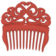 Hair-comb-13-v5-07.png FRENCH PLEAT HAIR COMB Multi purpose Female Style Braiding Tool hair styling roller braid accessories for girl headdress weaving fbh-13 3d print cnc