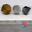 6.png Dado Polyhedron Planters - set of 3