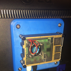 photo.png Free STL file RPi4 layer case VESA backplate mount・3D printing model to download