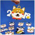 2018dog-01b.jpg 2018 HAPPY CHINESE NEW YEAR-YEAR OF The Dog Keychain / Magnets