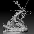 Preview14.jpg Shang Chi and Dragon Diorama - Marvel 3D print model