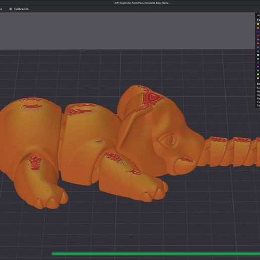 bambustudio_printinplace_articulated_elephant_v02.jpg Print In Place Articulated Baby Elephant