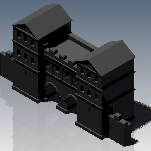 🏙️ Roman City Gate - Roman city gate・Free 3D File for ・Cults