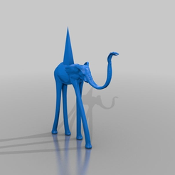 e278a0a1c00f06368f85ef76058b0184.png Free STL file elephant - salvador dali style・3D printing model to download