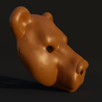 .4.png Bear Cosplay Face Mask 3D print model